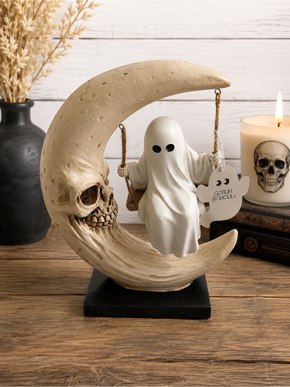 Viral Ghost on Moon Swing Halloween Décor – NWT | Goblin & Ghoul